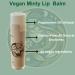 Vegan Minty Lip Balm | Hydrating Anti-Aging & Soothing | Natural & Cruelty-Free | No Harmful Chemicals for Cracked Dry Lips - Buy Online on GoSupps.com