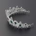 FRCOLOR Princess Crown: Green Crystal Tiara for Women - Rhinestone Queen Crowns Wedding Tiaras Headband for Birthday Halloween Party - Buy Online on GoSupps.com