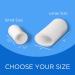LUFOEVER 10-Piece Gel Toe Protectors for Missing or Ingrown Toenails - Corns, Blisters, Hammer Toes Relief - Large & Small Sizes (White) - Buy Online on GoSupps.com
