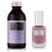 Karma Organic Natural Nail Polish Color with Soybean Lavender Nail Polish Remover - Non Toxic Vegan Cruelty Free Acetone free Wine O'clock + Lavender remover
