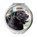 Mirror Compact Mirror Labrador Dog Pet Black Laugh Laughs Happy Pocket Mirror portable mirror