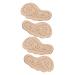 2 Pairs Non-Slip Stickers Inserts Sandals Heels Anti-Slip Shoe Insoles Shoe Cushions Sandal Heels Non- Sole Cushions Metatarsal Cushion Summer Leather Bottom Pad Beige 8X4.3CM