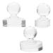 HOMSFOU Ensemble 3 Outils de Pressage Cosm tiques pour Fard Paupi res et Blush Moules Ronds 1/4 1/2 Tampons D licats pour Maquillage des Yeux Applicateurs DIY pour Fard Joues