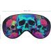 Blacklight Skull Trippy Skeleton Sleep Eye Mask for Women Men | Elastic Strap/Headband for Sleep Travel Nap - Buy Online on GoSupps.com
