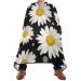 Waterproof Barber Cape -daisy on black Cheetah Haircut Bib for Men Unisex Hair Cutting Cape(8rp1a)