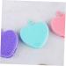minkissy Handheld face Brush Washing Device Manual face face exfoliator Double Sided Double Side face Brush Silica Gel Heart-Shaped face Scrubber exfoliator Facial Cleansing Brush Scrubber 9.8x8.4cm - Buy Online on GoSupps.com