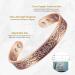 ENERCOPPEX Solid Copper Magnetic Bracelet - 99.9% Purity 8 Powerful Magnets Adjustable for Men & Women - Buy Online on GoSupps.com
