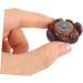 Ultechnovo Handmade Wooden Ball - Lotus Figure Desktop Decor | Miniature Carved Ornament for Home & Office | 3.2x2.7cm Solotus Charm - Buy Online on GoSupps.com