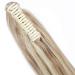 Ponytail extension ponytail hair extension braid braid with butterfly clamp hair piece hair smooth heat resistant like real hair smooth-sandy blonde & blonde 66 cm