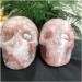 Natural Fire Quartz Crystal Skull - Handmade 500-600g Family Gift Home Office Decoration & Witchcraft Lucky Stone - Buy Online on GoSupps.com