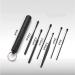 Grang Ear Pick Earwax Removal Kit - 6 Pcs Stainless Steel Ear Cleaning Tools with Keychain Box - Reusable & Utility Ear Cleaner Set - Black - Buy Online on GoSupps.com