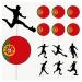 Portugal Football Silhouette Flag Mix Party Food & Cupcakes Picks Decorations Toppers (pack of 14)
