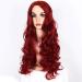 Buy Red Wavy Long Wig for Women - Synthetic 80s 70s 60s 50s Cosplay Hair | International Shipping - Buy Online on GoSupps.com