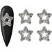 FEIlei 20 Pieces Dangling Star Nail Charms 3D Rhinestones Stars Charms Star Nail Charms - Buy Online on GoSupps.com