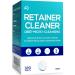 Retainer & Denture Cleaner Tablets 120 Pcs (4 Months Supply) - Retainer Cleaner Tablet for Retainers, Dentures, Night & Mouth Guard, Removable Dental Appliance, Removes Stains & Plaque, Mint Flavor