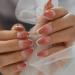 Coolnail Ombre Pink Silver French Ballerina Coffin Press-On Nails - Gradient Manicure Tips for Daily Wear - Buy Online on GoSupps.com