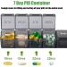 2 Pack Large 7 Day Weekly Pill Organizer - AM/PM Pill Containers for Vitamins and Medication - Buy Online on GoSupps.com