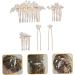 Beatifufu 1 Set Bride Wedding Hairpin Wedding Headdress Pearl Hairpin Pearl Hair Comb Bride Hair Fork Pearl Hair Side Comb Bride Hair Side Comb Pearl Bun Hairpin Pearl Hair Fork - Buy Online on GoSupps.com