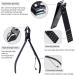 FIXBODY Manicure Pedicure Set - 15 Piece Nail Clippers Toenail Kit with Cuticle Remover in Black Leather Case - Perfect Gift for Men and Women - Buy Online on GoSupps.com