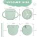 Ourobot 3 in 1 Silicone Baby Sippy Cups - Toddler Snack Cup with Handles | Multipurpose Training Cup for Babies - Buy Online on GoSupps.com