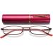Vevesmundo Compact Metal Reading Glasses with Spring Hinge - Lightweight & Narrow Design Red Blue Light Filter 3.5x Magnification - International Shipping Available - Buy Online on GoSupps.com
