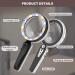 6X 10X Handheld Magnifying Glass with 12 LED Light, 3 Light Modes | Adjustable Brightness | USB Powered | Magnifier for Seniors Reading and Close Work - Buy Online on GoSupps.com