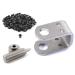 Eyelet Setting Tool & Eyelet Combo - (1)  #8 3-Piece Eyelet Setting Tool (1/4 Inch)  + (100) #8-9 Black Eyelets (1/4 Inch Diameter) - for Holster Making  Sewing  Tents  Banners  Sails  etc. (#8 Setting Tool) + (100)(8-9 Black Eyelets) - Buy Online on GoSupps.com