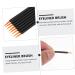 PLAFOPE 100pcs Disposable Eyeliner Brush Face Tools Eyeshadow Gel Eyeliner Brush Plastic Black - Buy Online on GoSupps.com