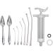 Buy Baby Bird Feeding Syringe Set - Manual Feeding Syringe with Probes & Stainless Steel Spoons for Parrots - International Shipping Available - Buy Online on GoSupps.com