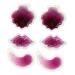 FRCOLOR 6Pcs Packs Beauty Gel Ice Pack Reusable Beads Reusable Plaster Cold Eye Patch Ice Lip Cold Compress Gel Lip Pads Under Eye Purple Pvc Eye Patch Frozen Care
