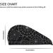 Spider Web Black Microfiber Hair Towel - Super Absorbent Coral Velvet Hair Wrap for Women - Quick Drying Cap for Long Curly & Thick Hair - Buy Online on GoSupps.com