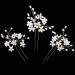 Sppry Wedding Hair Pins - Elegant Pearl Floral Crystal Hair Accessories for Bridal Women (Gold) - Set of 3 - Buy Online on GoSupps.com