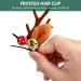 4 Pairs Christmas Deer Antler Hair Clips Cute Reindeer Antler Barrettes Plush Xmas Deer Horn Ears Hair Clips Pins Christmas Party Headwear for Girls Women - Buy Online on GoSupps.com