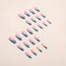 24pcs French False Nails Glitter Blue Tip Stick on Nails Long Square Press on Nails Removable Glue-on Nails Full Cover Fake Nails Women Girls Nail Art Accessories 0266Y35 - Buy Online on GoSupps.com