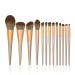 Premium 13-Piece Makeup Brush Set for Perfect Application | Large Loose Powder & Highlighting Brushes | International Shipping Available - Buy Online on GoSupps.com