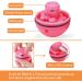 DIWUJI Cat Toys Ball Interactive Automatic Self Rotating Rolling Balls USB Rechargeable LED Light Entertainment Pet Exercise Chaser Toys For Kitten (Pink) - Buy Online on GoSupps.com