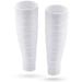 Kasyat Calf Compression Sleeve for Men Football Leg Sleeve Elastic Soccer Sleeve Calf Support Sock for Women Youth Athlete Running (White)