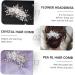 Ipetboom 1pc Bridal Headwear Metal Hair Clips for Women Hair Jewels for Women Flower Hair Comb Headdress Chinese Hair Pin White Decor Brides Hair Miss Hair Accessories Crystal Pearl Flowers - Buy Online on GoSupps.com