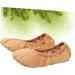 AMOSFUN Foldable Ballet Shoes for Travel & Yoga | Stretch Slipper Flat Shoes for Kids | Brown 33 - Perfect for Ballet Training & Exercises - Buy Online on GoSupps.com