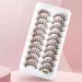 HomeSoGood 10 Pairs Brown Natural Look Wispy Cat Eye Mink False Eyelashes - Buy Online on GoSupps.com