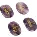 Earth Air Fire Water Stones Triangular Crystals Symbols Flake Reiki Oval Stamps (Purple) - Buy Online on GoSupps.com