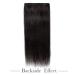 Buy Clip In Extensions - Real Remy Hair 8 Wefts 18 Clips 55cm - #1B Natural Black - 75g - International Shipping - Buy Online on GoSupps.com