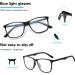 JEKCHAMEL Blue Light Blocking Glasses 2-Pack - Stylish Lightweight Frames for Women/Men, Anti Eyestrain & UV Glare Protection for Gaming & Reading - Buy Online on GoSupps.com