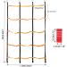 Odoland Ninja Net Climbing Cargo Net 3.9ftx6.6ft - Outdoor Obstacle Course for Kids with Buckles and Rings - Training Equipment and Swing Set Attachment - Buy Online on GoSupps.com