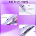 Big Wave Hair Curler Iron Wand 32mm Romantic French Egg Roll Curling Iron Multifunctional Ceramic V-Shaped Hair Curling Iron 4 Gears Temperature Fast Heating for Long or Short Hair (Purple) - Buy Online on GoSupps.com
