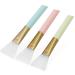 PsmGoods Facial Mask Brush Skin Care Beauty Tool Silicone Cosmetic Brush Mud Mask Brush DIY Makeup Tool Set of 3 (Multicolor)