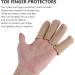 FOMIYES Cot Toe Sleeves 2 Pairs - Finger Cap Cushions for Hammertoes, Blisters, Calluses - Nylon Cover with Silicone Protectors - Buy Online on GoSupps.com