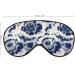 Psychedelic Blue Tie Dye Sleep Mask for Women | Adjustable Eye Shades Cover with Elastic Strap - Perfect for Travel & Relaxation - Buy Online on GoSupps.com