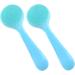 Wllhyf 2-Pack Manual Face Cleaning Brush - Soft Silicone Peeling Pads for Skin Care (Blue) - Gentle Cleanse & Remove Imprints - Buy Online on GoSupps.com