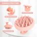 ZMCLG Shampoo Brush for Peeling & Scalp Massage | Silicone Hair Care Brush - Pearl Pink - Buy Online on GoSupps.com